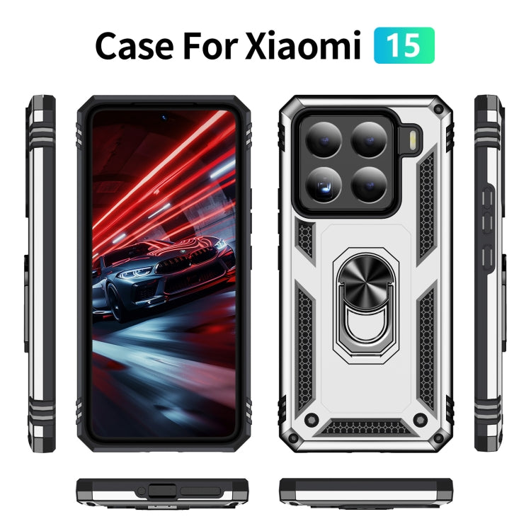 For Xiaomi 15 Shockproof TPU + PC Phone Case with Holder