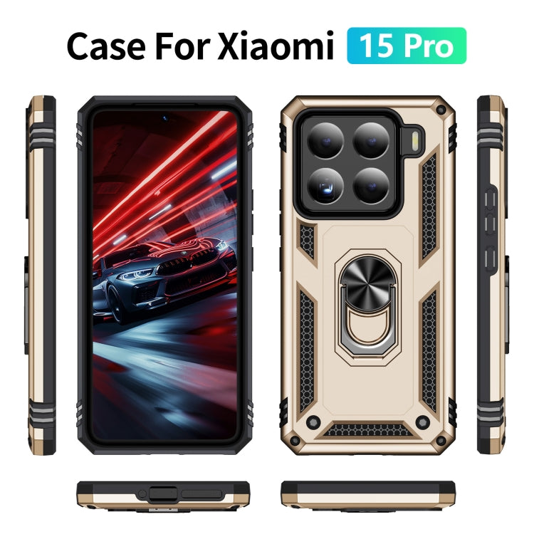 For Xiaomi 15 Pro Shockproof TPU + PC Phone Case with Holder