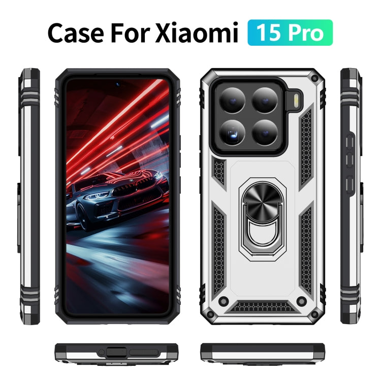 For Xiaomi 15 Pro Shockproof TPU + PC Phone Case with Holder