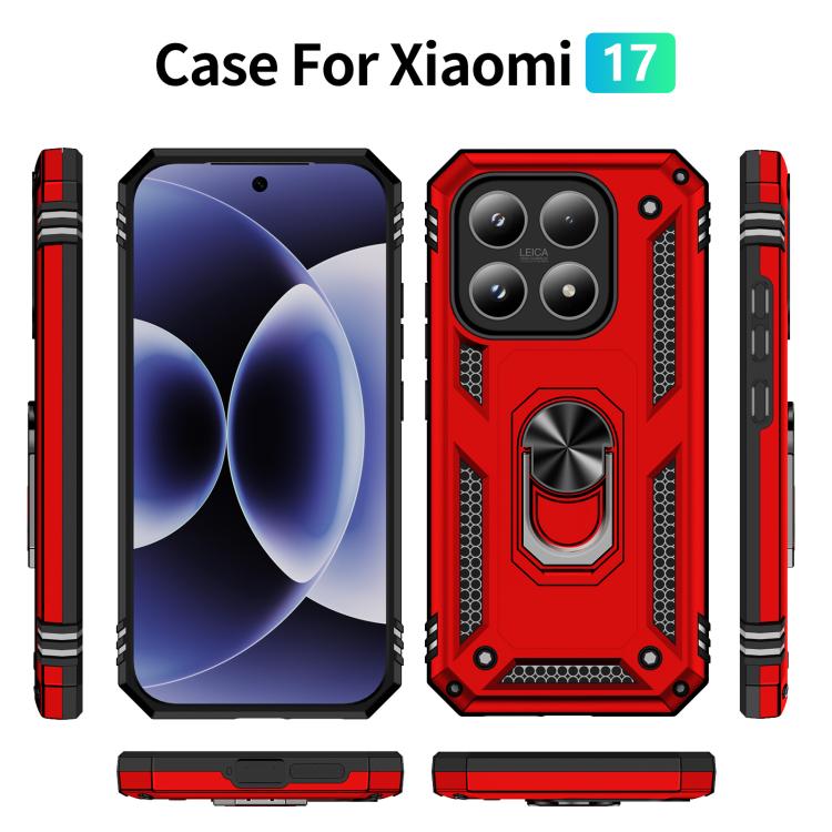 For Xiaomi 17 Shockproof TPU + PC Phone Case with Holder