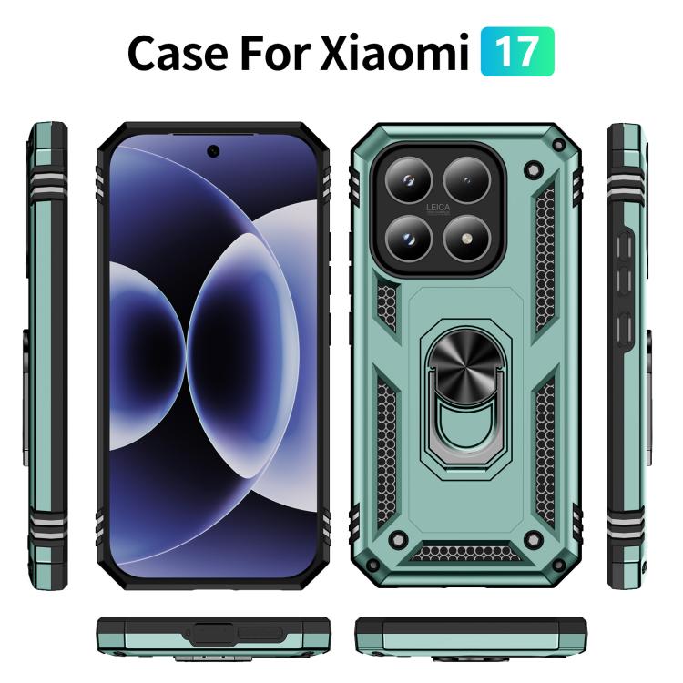 For Xiaomi 17 Shockproof TPU + PC Phone Case with Holder