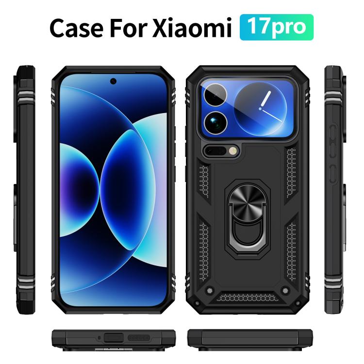 For Xiaomi 17 Pro Shockproof TPU + PC Phone Case with Holder