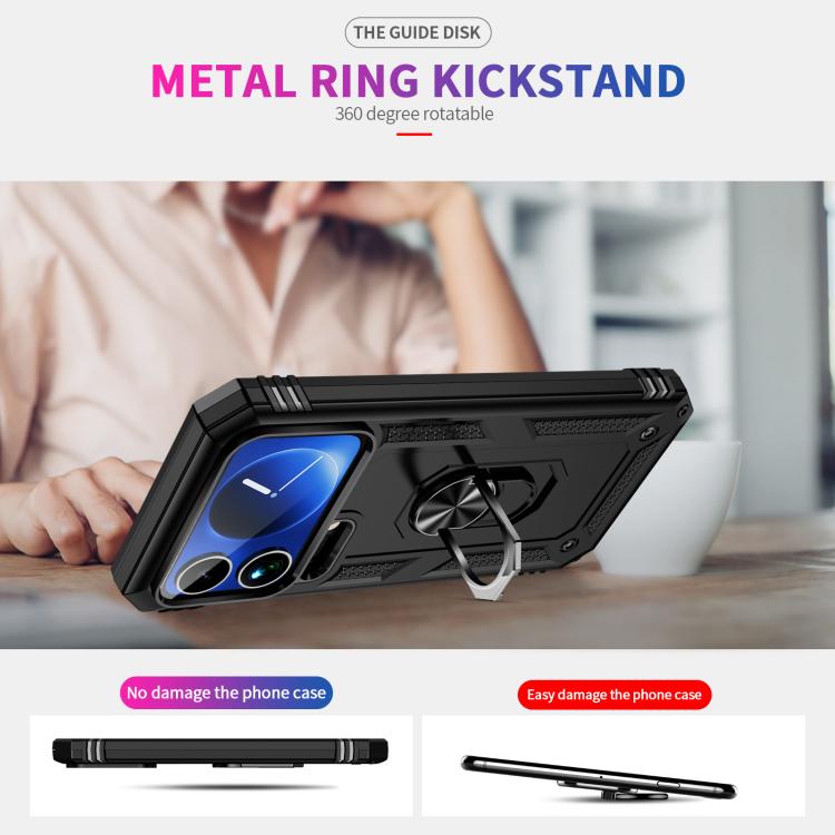 For Xiaomi 17 Pro Shockproof TPU + PC Phone Case with Holder