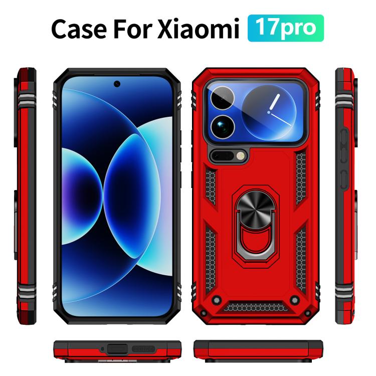 For Xiaomi 17 Pro Shockproof TPU + PC Phone Case with Holder