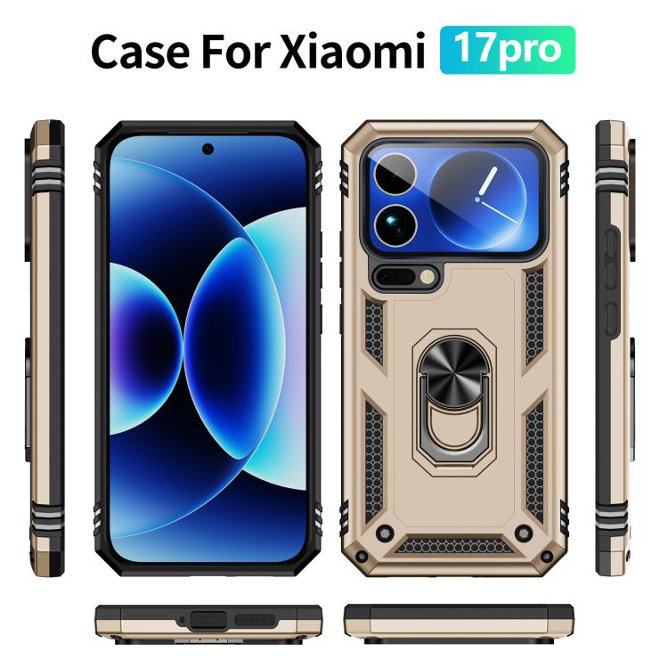 For Xiaomi 17 Pro Shockproof TPU + PC Phone Case with Holder