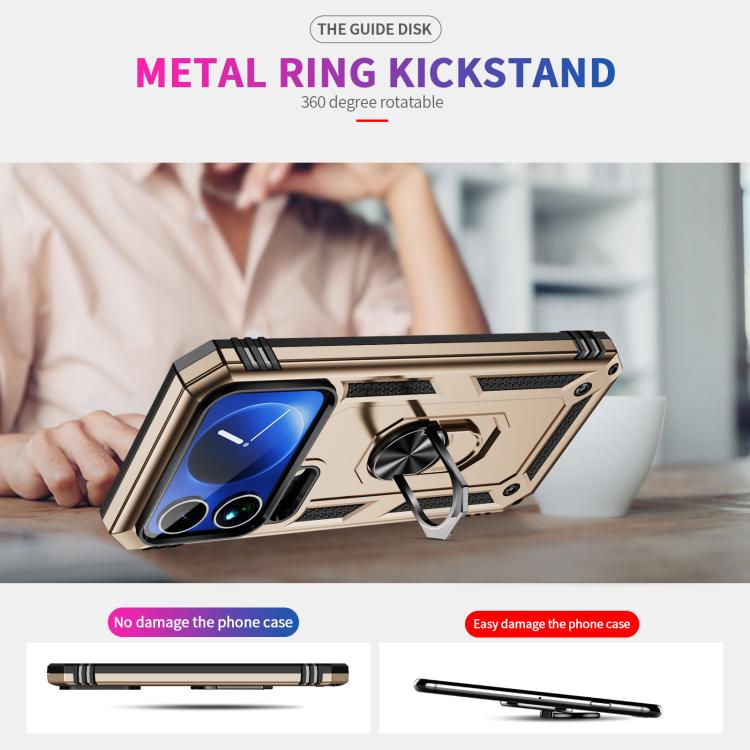 For Xiaomi 17 Pro Shockproof TPU + PC Phone Case with Holder