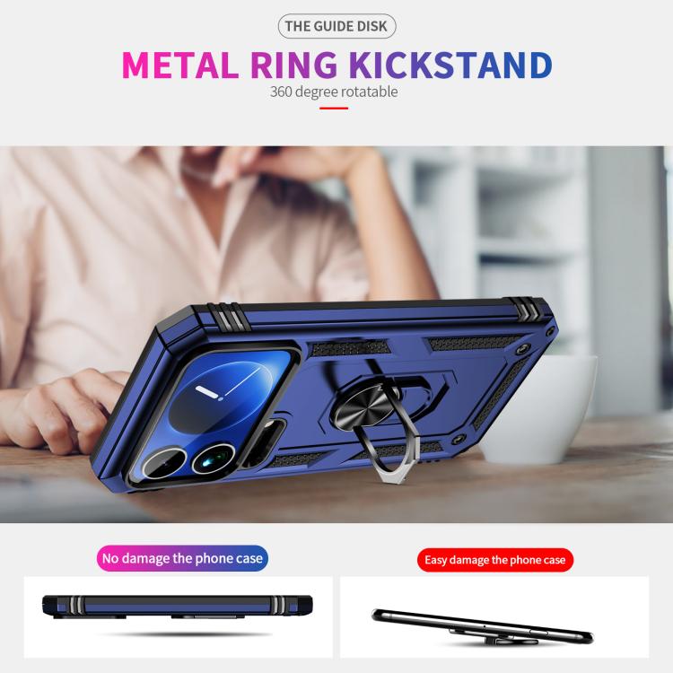 For Xiaomi 17 Pro Shockproof TPU + PC Phone Case with Holder