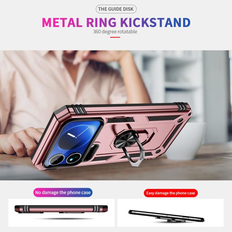 For Xiaomi 17 Pro Shockproof TPU + PC Phone Case with Holder