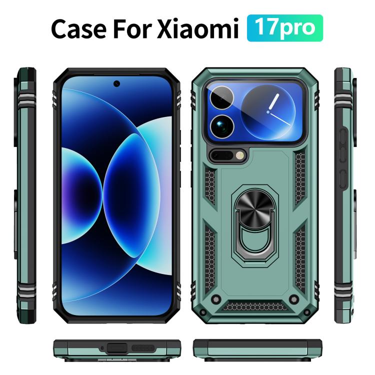 For Xiaomi 17 Pro Shockproof TPU + PC Phone Case with Holder