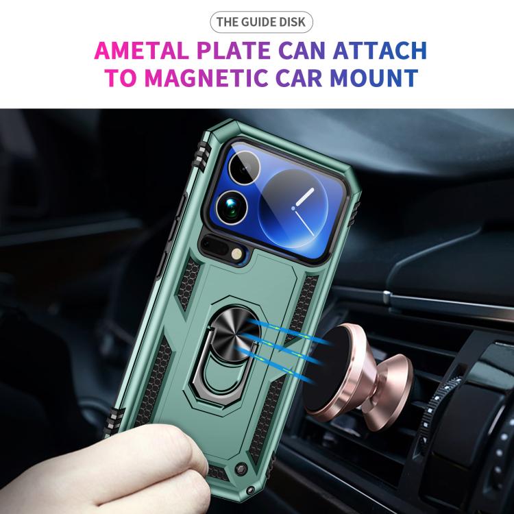 For Xiaomi 17 Pro Shockproof TPU + PC Phone Case with Holder