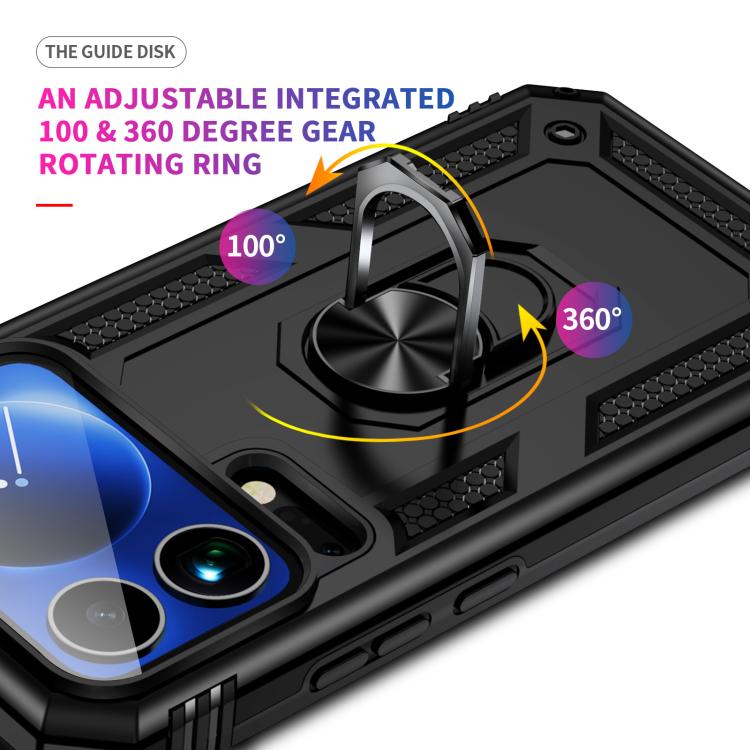 For Xiaomi 17 Pro Max Shockproof TPU + PC Phone Case with Holder