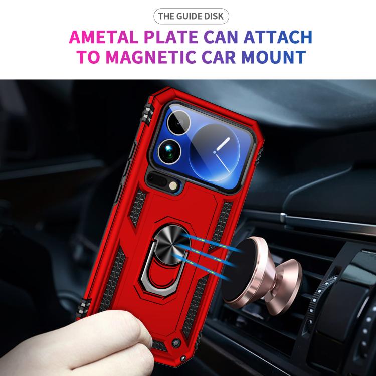For Xiaomi 17 Pro Max Shockproof TPU + PC Phone Case with Holder
