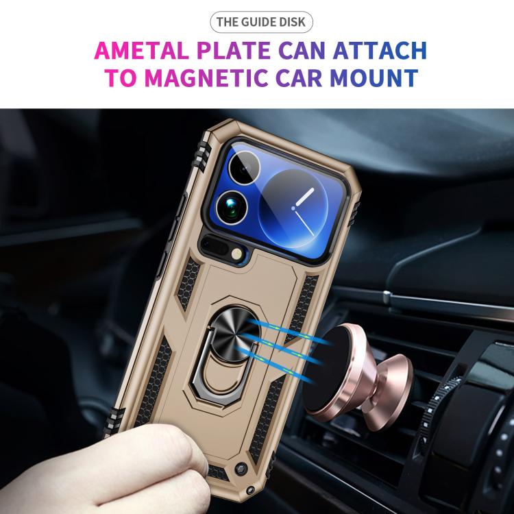 For Xiaomi 17 Pro Max Shockproof TPU + PC Phone Case with Holder