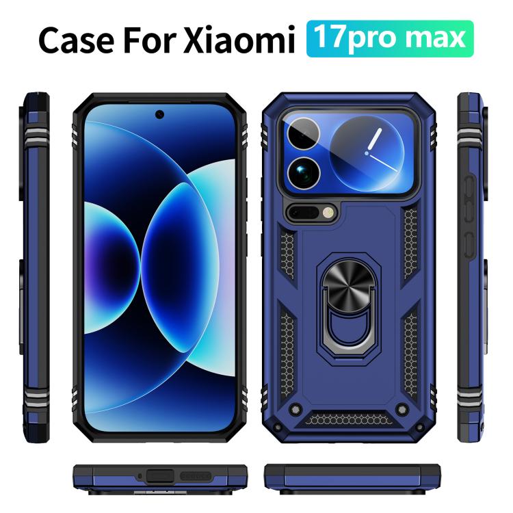 For Xiaomi 17 Pro Max Shockproof TPU + PC Phone Case with Holder