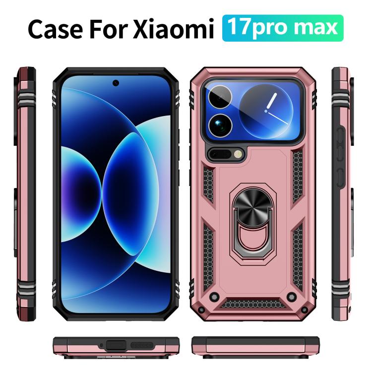 For Xiaomi 17 Pro Max Shockproof TPU + PC Phone Case with Holder