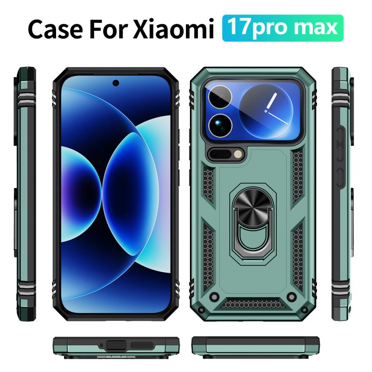 For Xiaomi 17 Pro Max Shockproof TPU + PC Phone Case with Holder