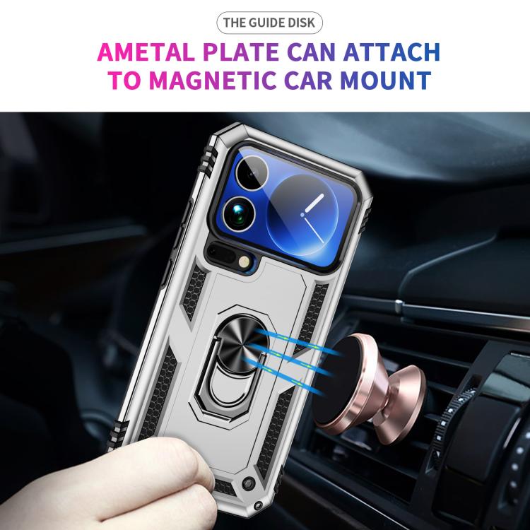 For Xiaomi 17 Pro Max Shockproof TPU + PC Phone Case with Holder