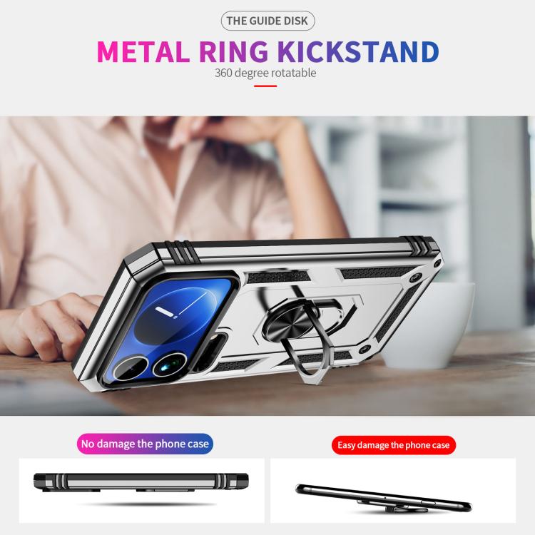 For Xiaomi 17 Pro Max Shockproof TPU + PC Phone Case with Holder