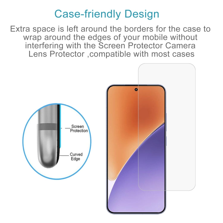 For Xiaomi 15 10pcs 0.26mm 9H 2.5D Tempered Glass Film, Not Support Fingerprint ID
