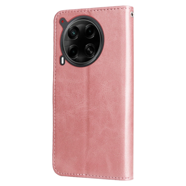 For Tecno Camon 30 4G / 5G Fashion Calf Texture Zipper Leather Phone Case