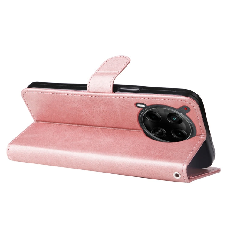 For Tecno Camon 30 4G / 5G Fashion Calf Texture Zipper Leather Phone Case