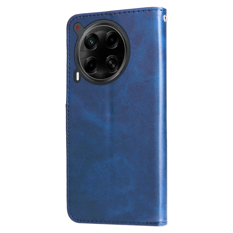 For Tecno Camon 30 4G / 5G Fashion Calf Texture Zipper Leather Phone Case