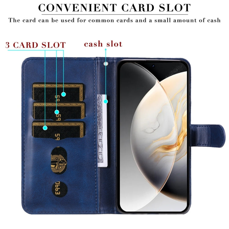 For Tecno Camon 30 4G / 5G Fashion Calf Texture Zipper Leather Phone Case