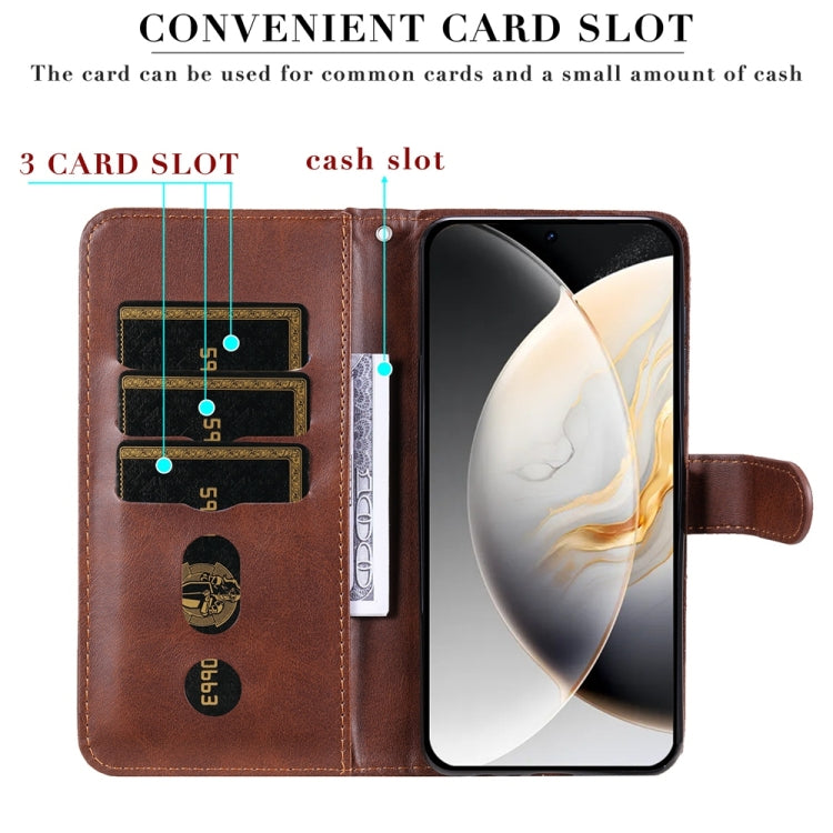 For Tecno Camon 30 4G / 5G Fashion Calf Texture Zipper Leather Phone Case