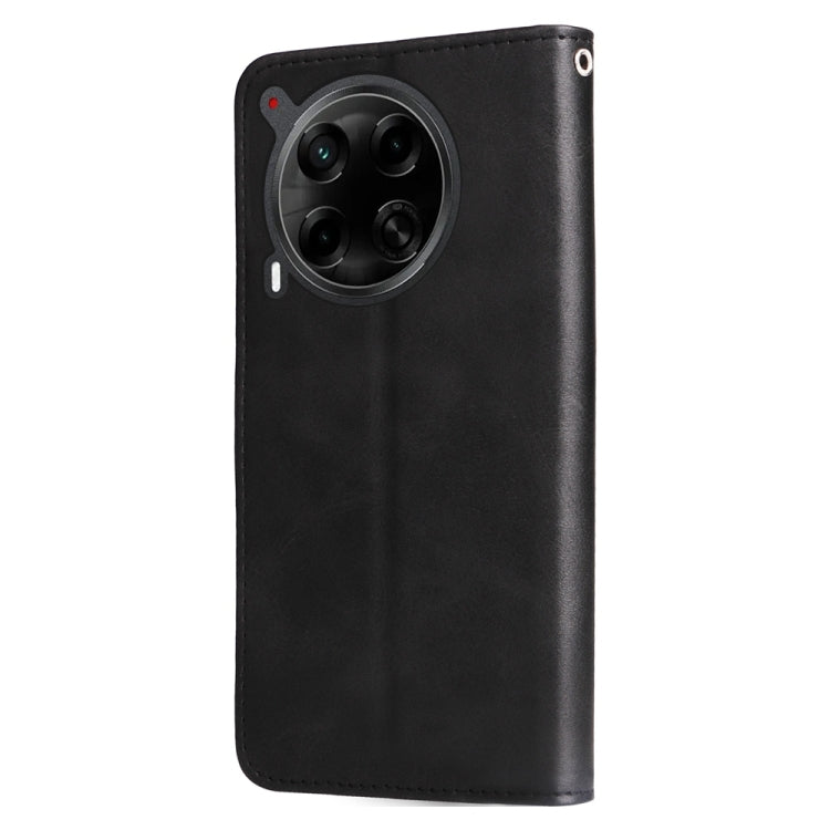 For Tecno Camon 30 4G / 5G Fashion Calf Texture Zipper Leather Phone Case