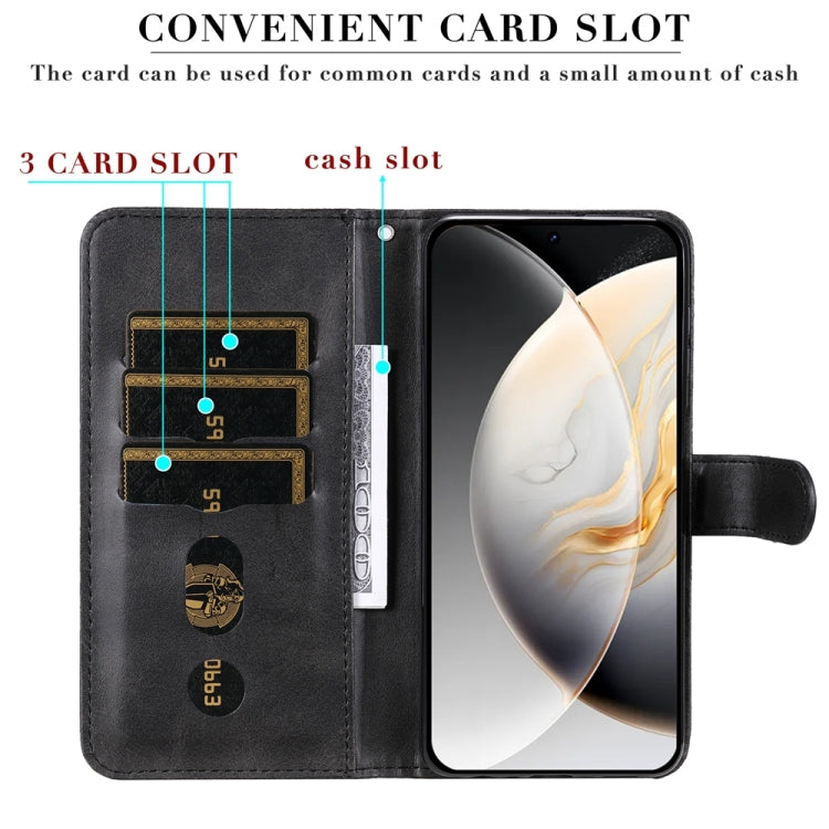 For Tecno Camon 30 4G / 5G Fashion Calf Texture Zipper Leather Phone Case