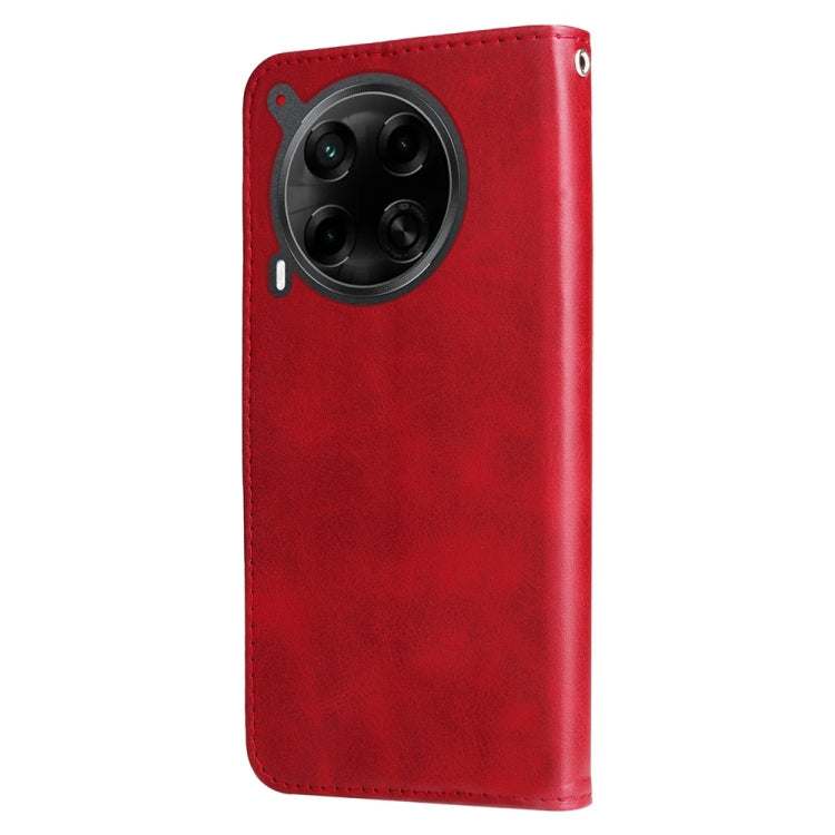 For Tecno Camon 30 4G / 5G Fashion Calf Texture Zipper Leather Phone Case