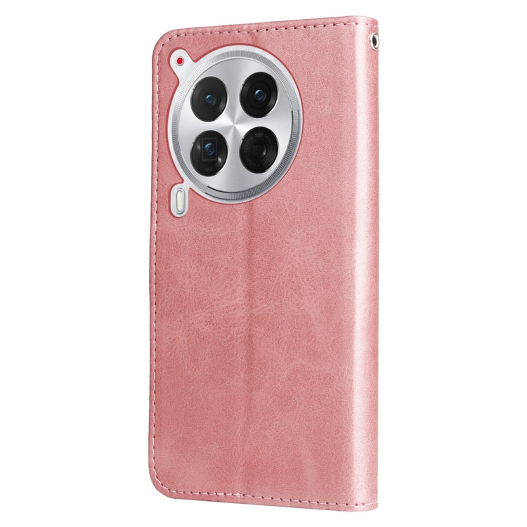 For Tecno Camon 30 Premier Fashion Calf Texture Zipper Leather Phone Case