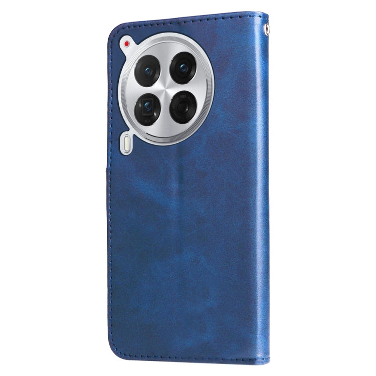 For Tecno Camon 30 Premier Fashion Calf Texture Zipper Leather Phone Case