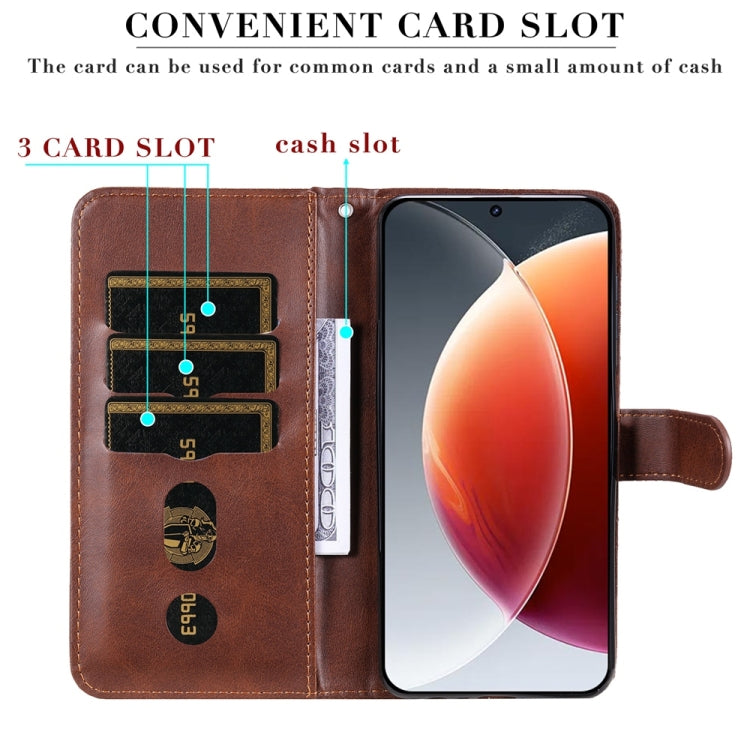 For Tecno Camon 30 Premier Fashion Calf Texture Zipper Leather Phone Case