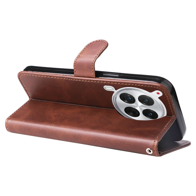 For Tecno Camon 30 Premier Fashion Calf Texture Zipper Leather Phone Case