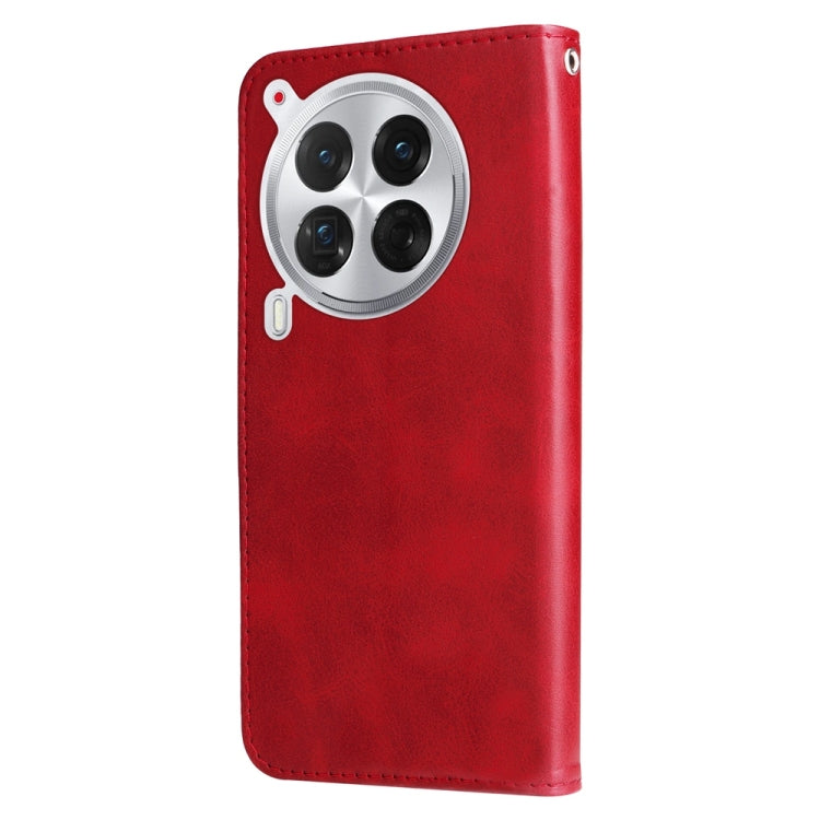 For Tecno Camon 30 Premier Fashion Calf Texture Zipper Leather Phone Case