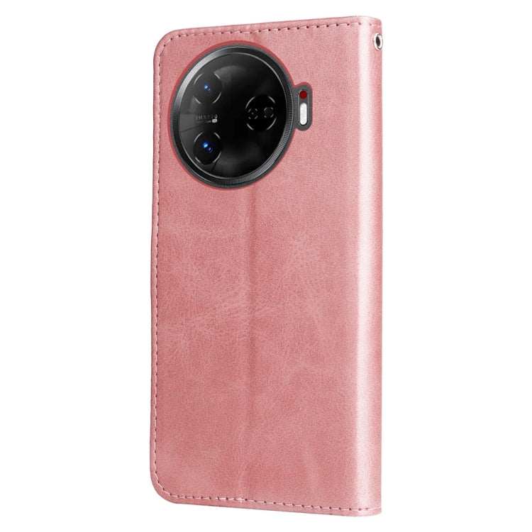 For Tecno Camon 30 Pro Fashion Calf Texture Zipper Leather Phone Case