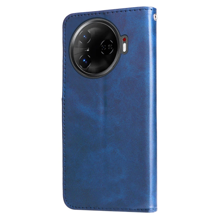 For Tecno Camon 30 Pro Fashion Calf Texture Zipper Leather Phone Case
