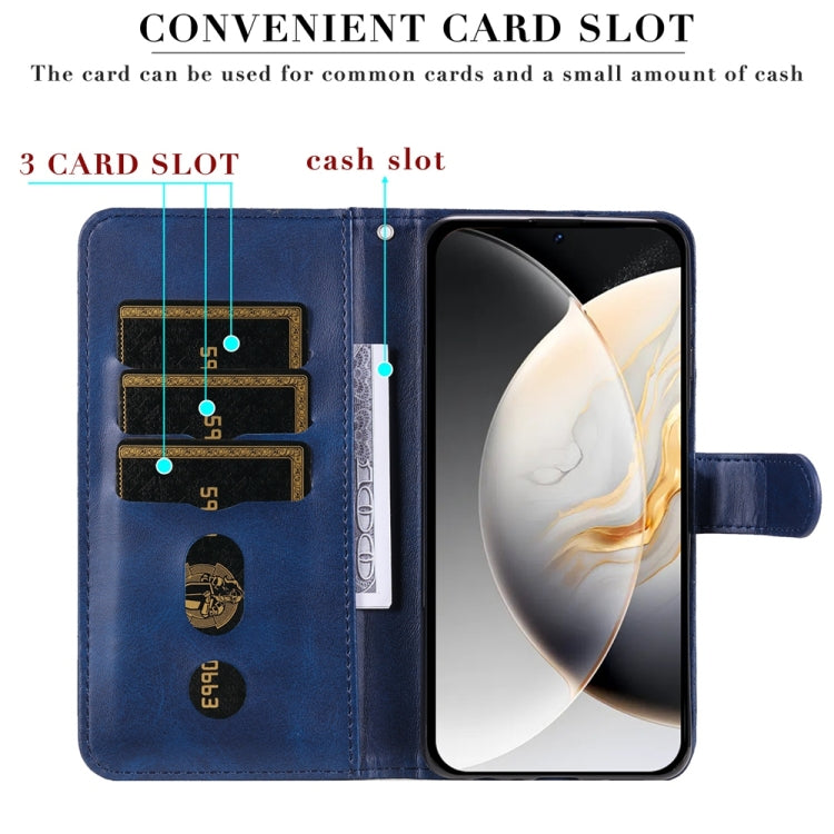 For Tecno Camon 30 Pro Fashion Calf Texture Zipper Leather Phone Case