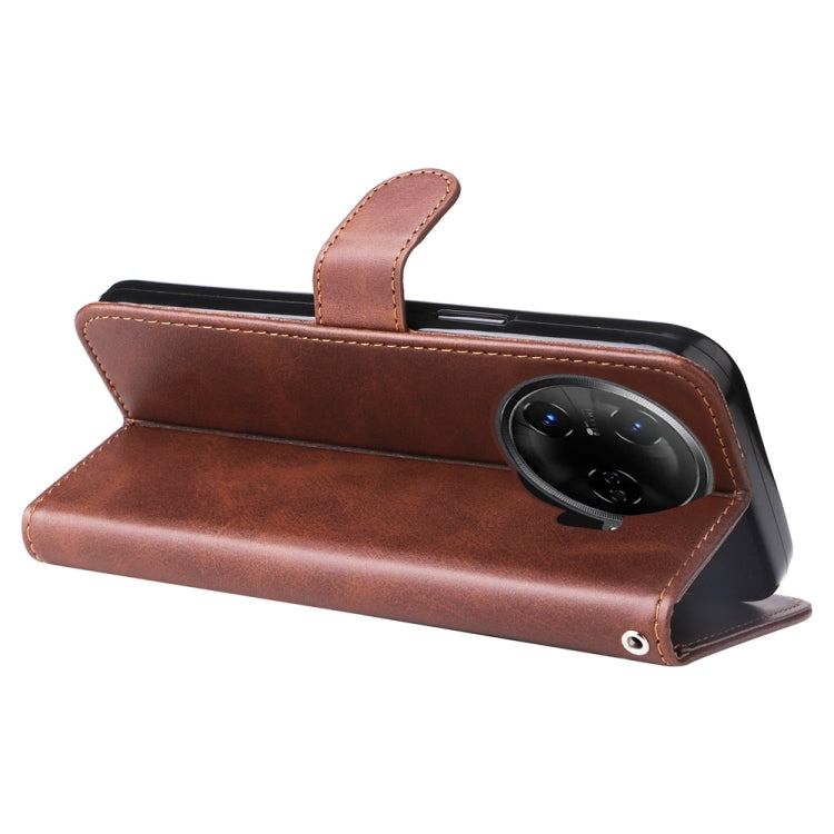 For Tecno Camon 30 Pro Fashion Calf Texture Zipper Leather Phone Case