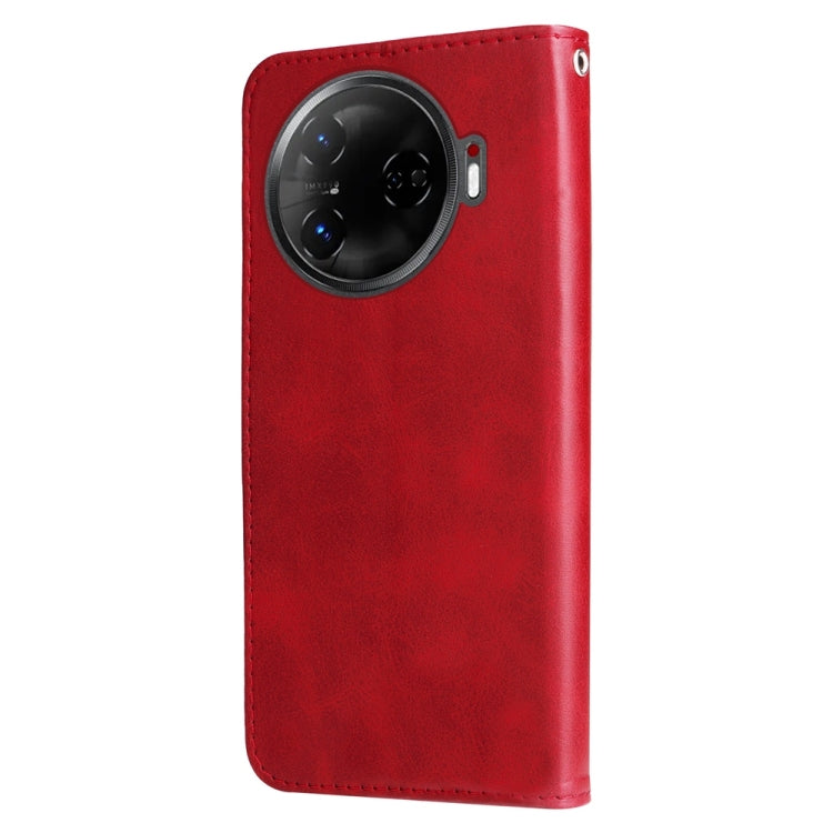 For Tecno Camon 30 Pro Fashion Calf Texture Zipper Leather Phone Case