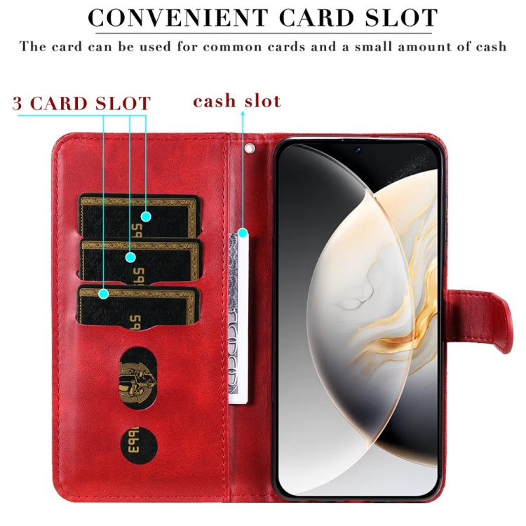 For Tecno Camon 30 Pro Fashion Calf Texture Zipper Leather Phone Case