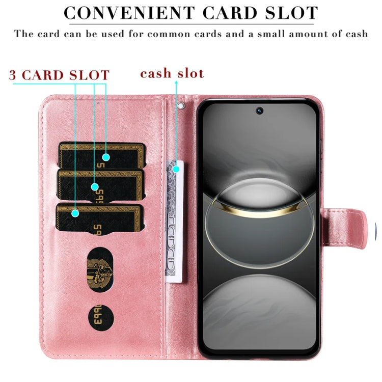 For Tecno Spark 30C Fashion Calf Texture Zipper Leather Phone Case