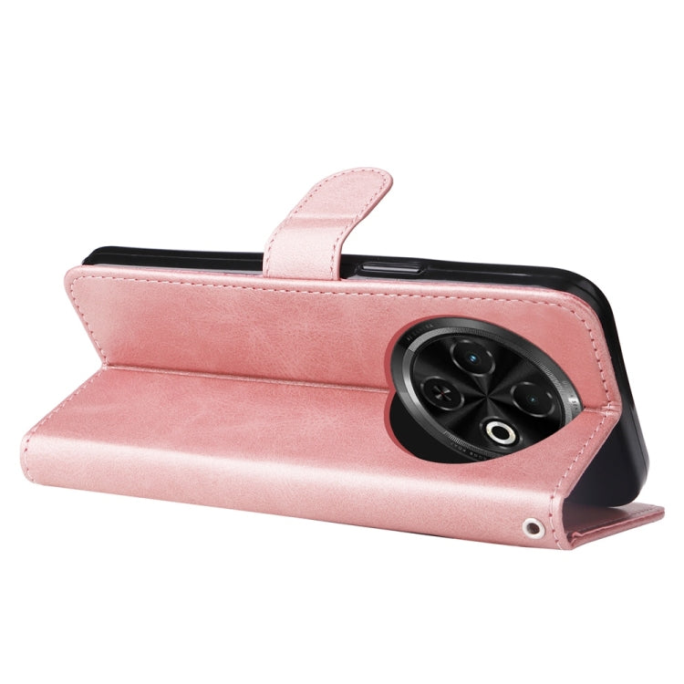 For Tecno Spark 30C Fashion Calf Texture Zipper Leather Phone Case