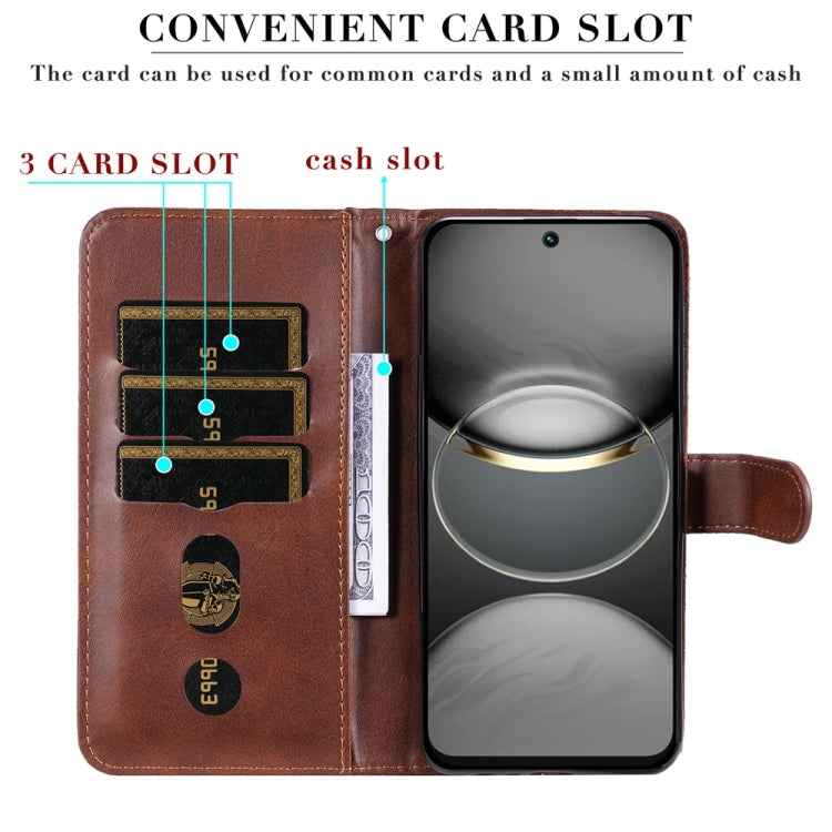 For Tecno Spark 30C Fashion Calf Texture Zipper Leather Phone Case