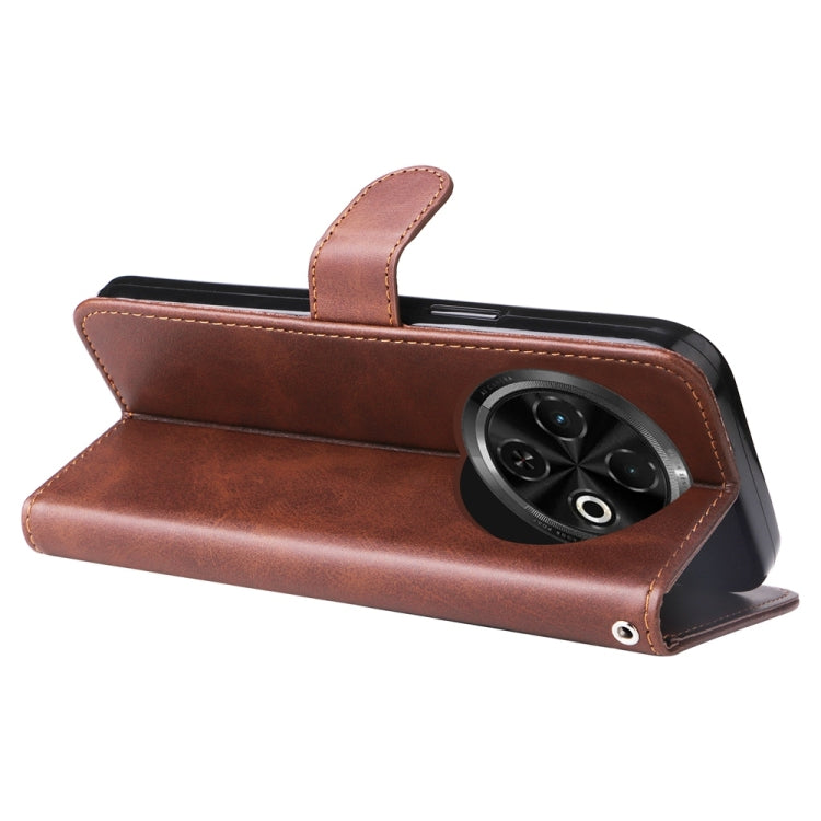 For Tecno Spark 30C Fashion Calf Texture Zipper Leather Phone Case