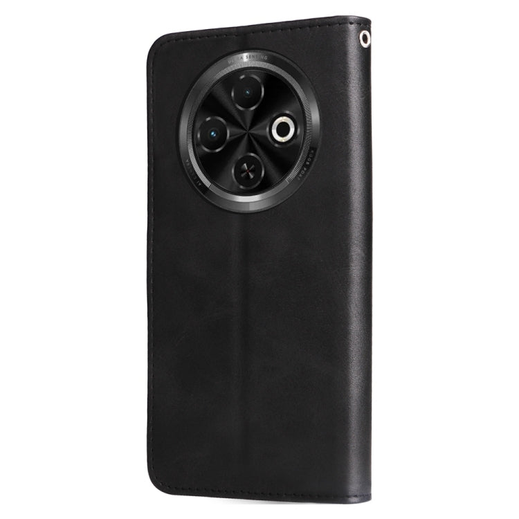 For Tecno Spark 30C Fashion Calf Texture Zipper Leather Phone Case