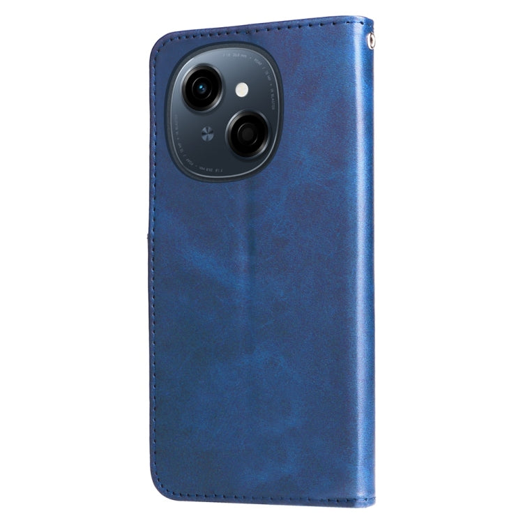 For Tecno Spark Go 1 / Pop 9 / Spark Go 2025 Fashion Calf Texture Zipper Leather Phone Case