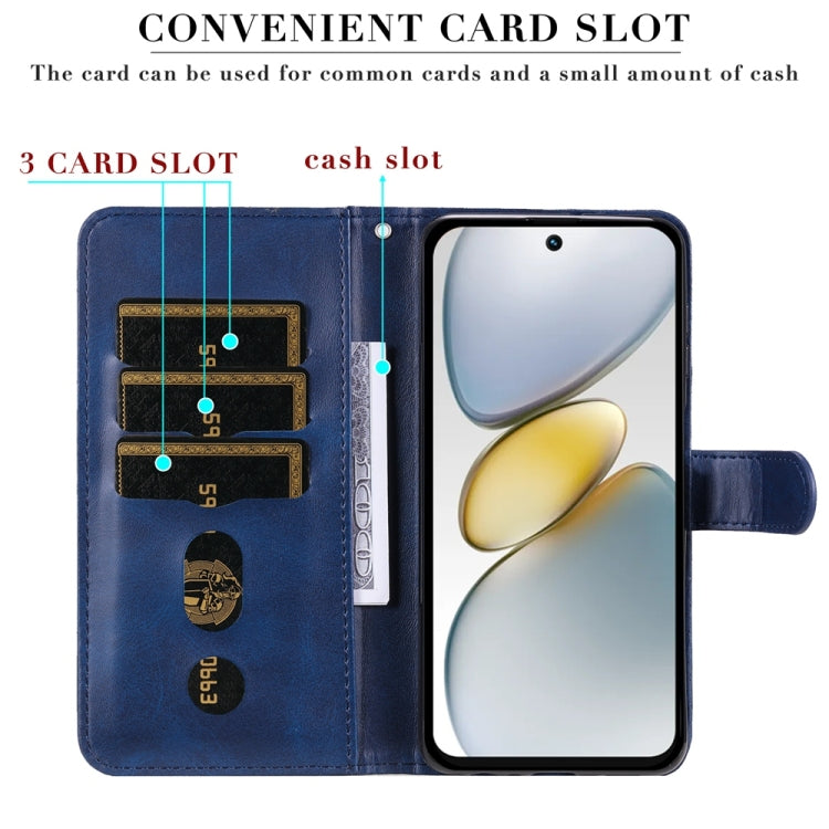 For Tecno Spark Go 1 / Pop 9 / Spark Go 2025 Fashion Calf Texture Zipper Leather Phone Case