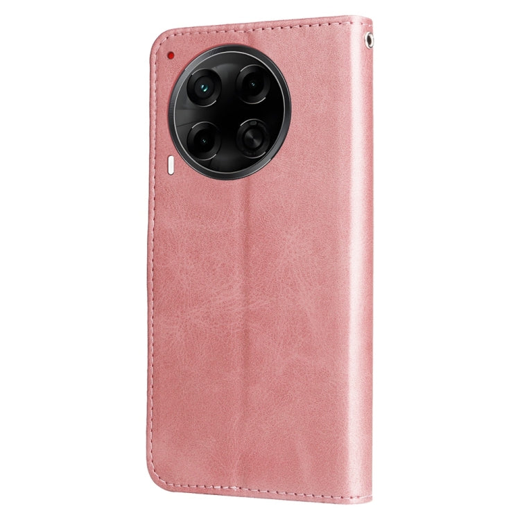 For Tecno Camon 30S / Camon 30S Pro Fashion Calf Texture Zipper Leather Phone Case
